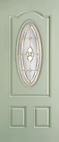 Metal Oval Georgian Brass (W)